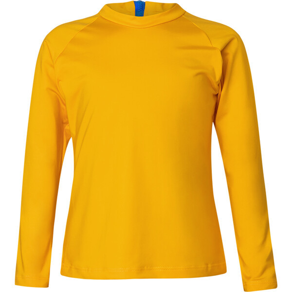 High Neck Back Zipper Rashguard, Yellow - Pepita & Me Swim | Maisonette | Maisonette