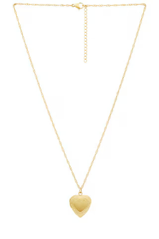 petit moments Locket Necklace in Gold from Revolve.com | Revolve Clothing (Global)