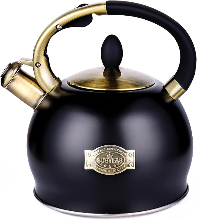 SUSTEAS Stove Top Whistling Tea Kettle - Food Grade Stainless Steel Teakettle Teapot with Cool To... | Amazon (US)