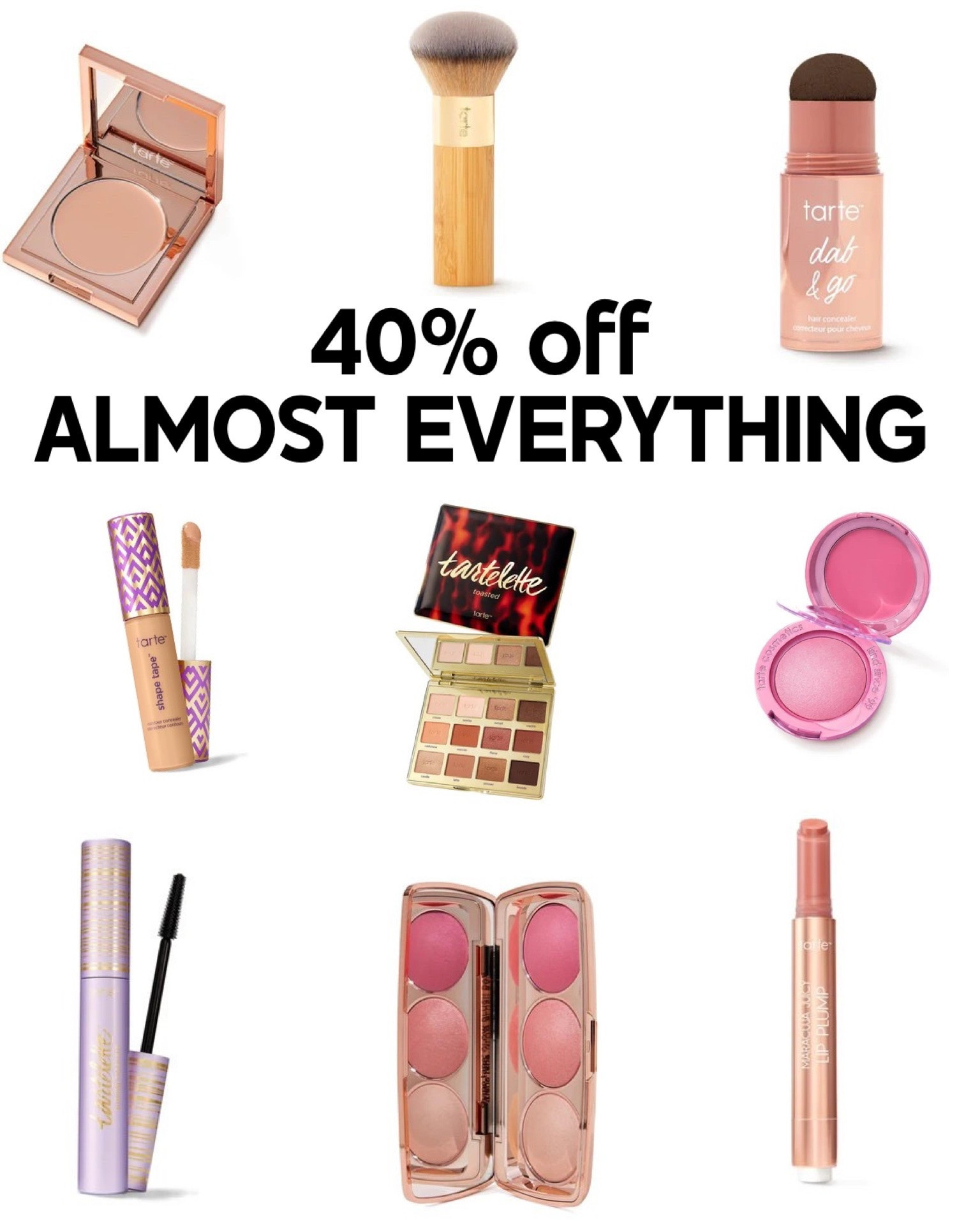 The TARTE REUNION 40% off almost everything! Shop our favorites