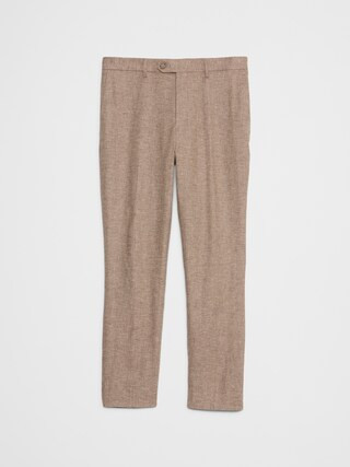 Tailored-Fit Linen-Blend Herringbone Suit Trouser | Banana Republic Factory
