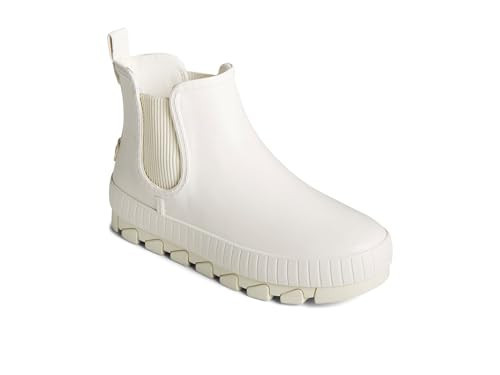 Sperry Women's Torrent Seasonal Rain Boot, White, 7.5 | Amazon (US)