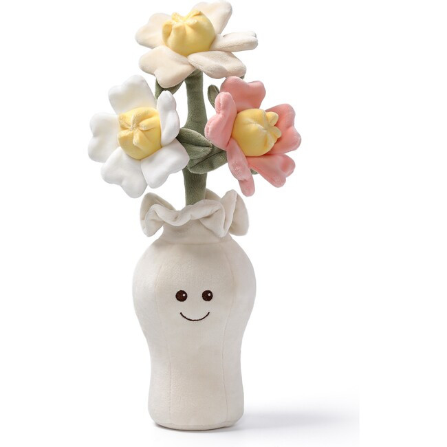 McHugs Lucky Camellia Vase 12" — Soft Weighted Cuddle Stuffed Animal | Maisonette