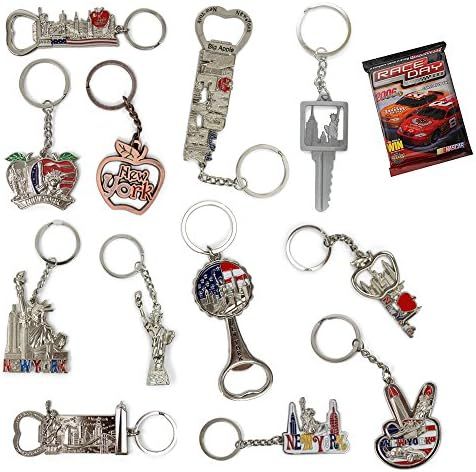 New York NYC Bundle Souvenir Metal Keychain 12 Pack~Statue Of Liberty,Usa Flag,World Trade Center... | Amazon (US)
