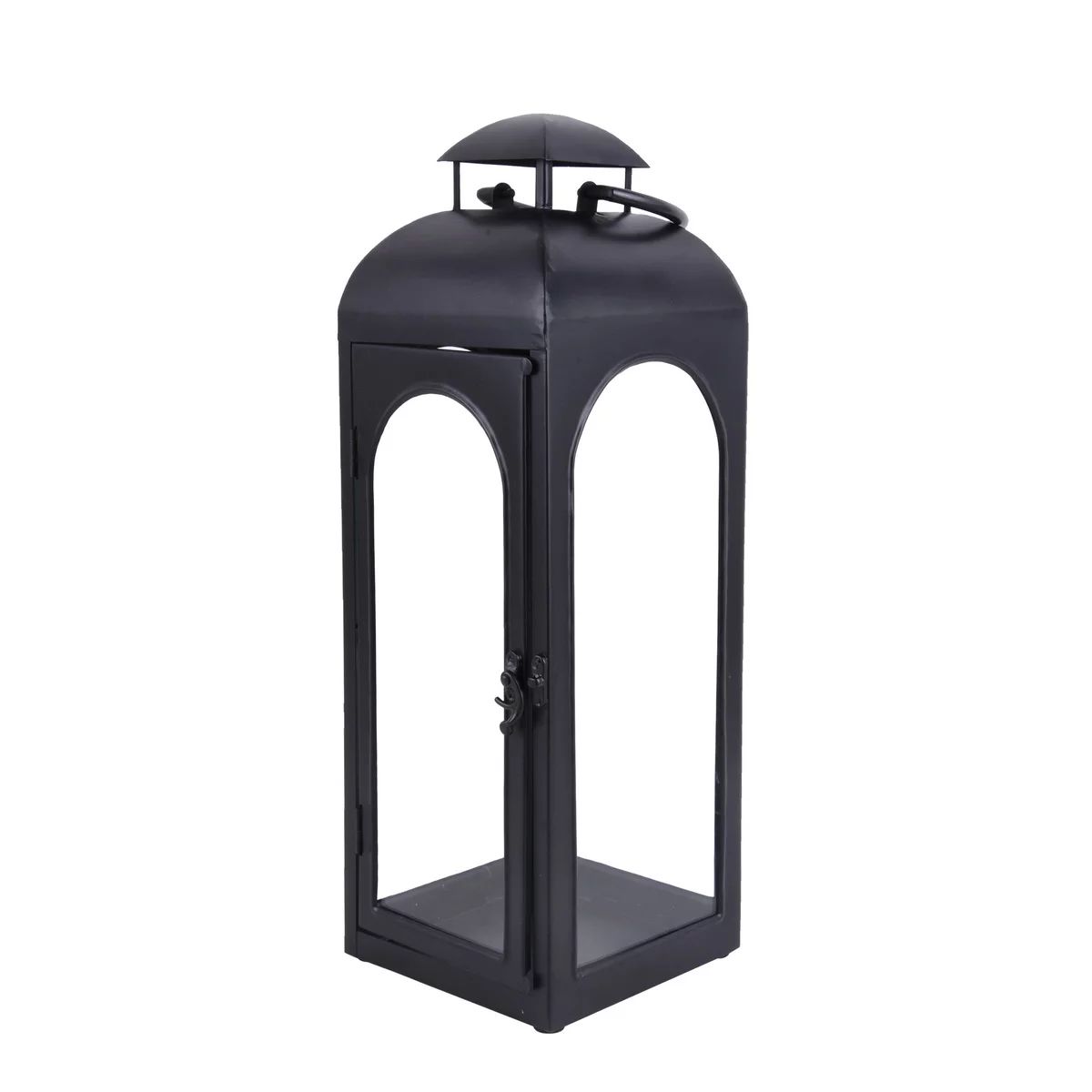 Better Homes & Gardens Metal Candle Holder Lantern, Black, Medium | Walmart (US)