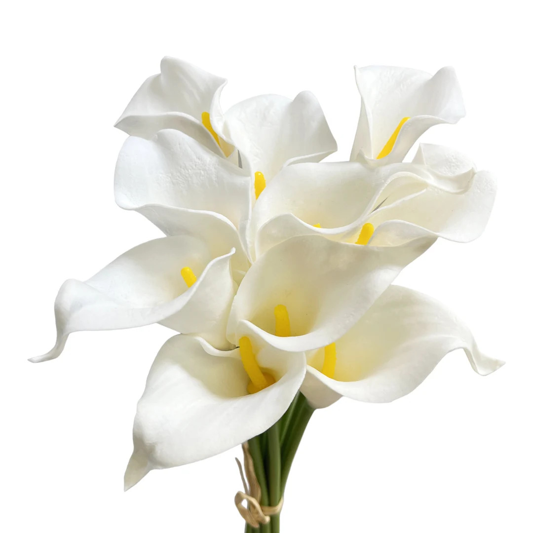 Bunch of 10 Realistic Artificial Calla Lily Flower Stems in Various Colors | Etsy (US)