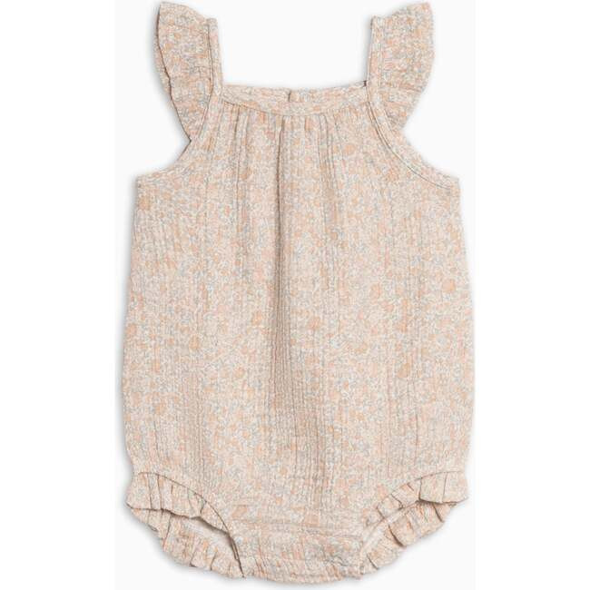 Sandra Muslin Tank Bubble Romper, Belmont Floral / Shell + Powder | Maisonette