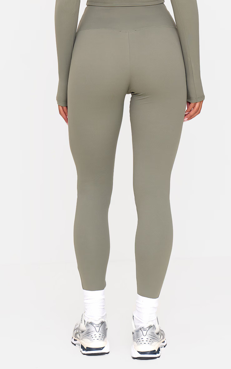 Olive Sculpt Super High Waist Leggings | PrettyLittleThing UK