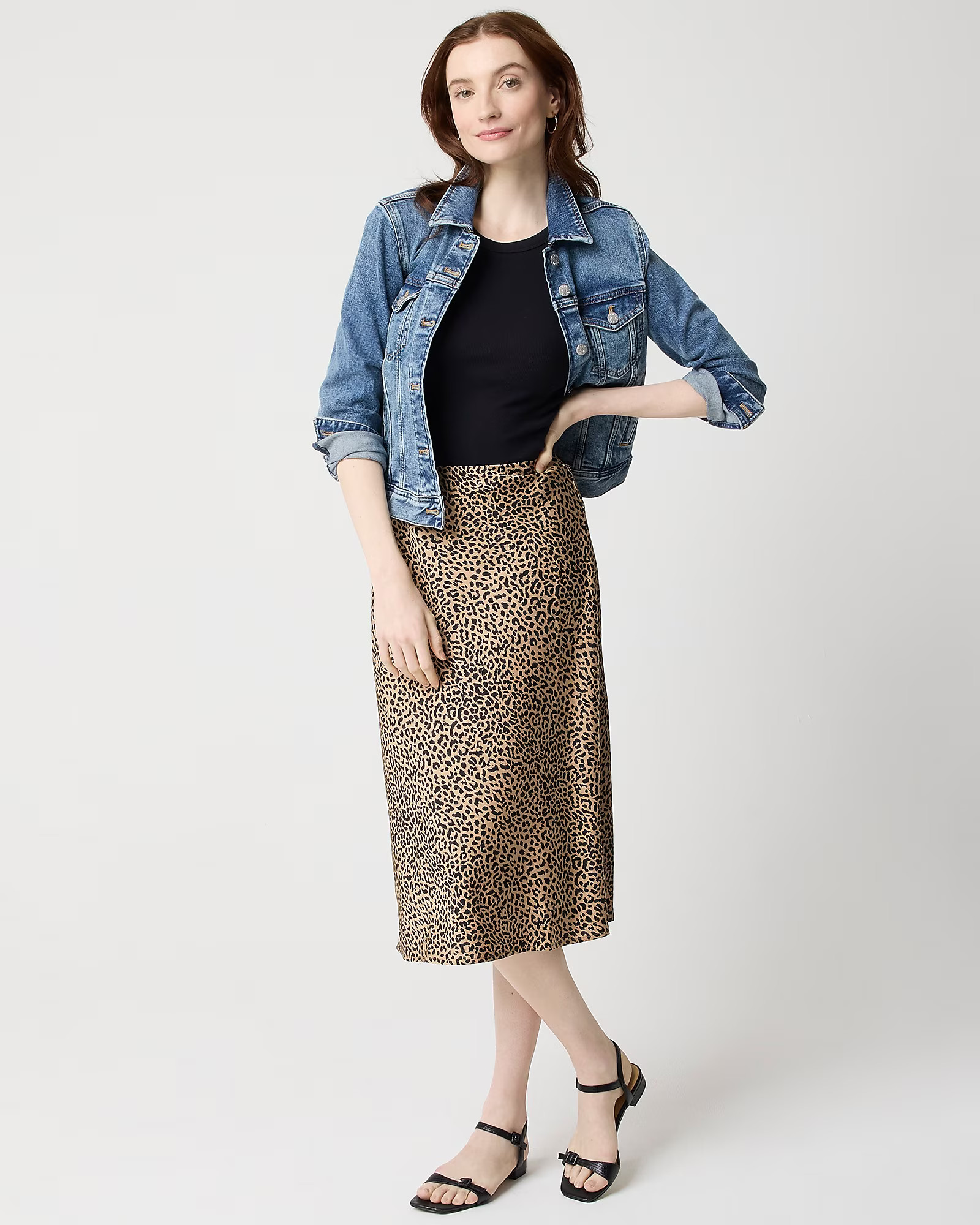 Printed bias slip skirt | J.Crew Factory