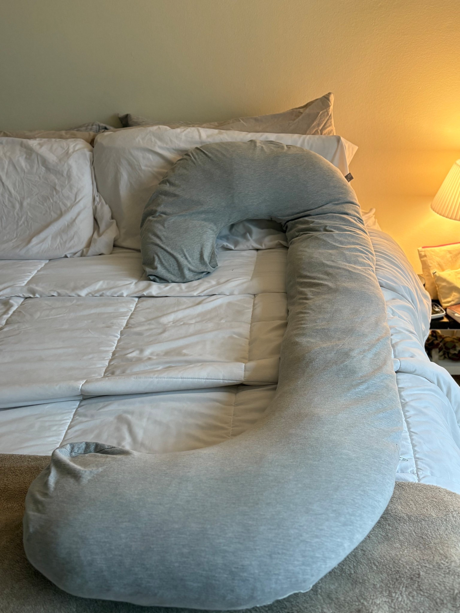 My FAVORITE pregnancy pillow 😇🤞🏼🥰 can not sleep w/o it!! 

#LTKBump #LTKBaby #LTKU