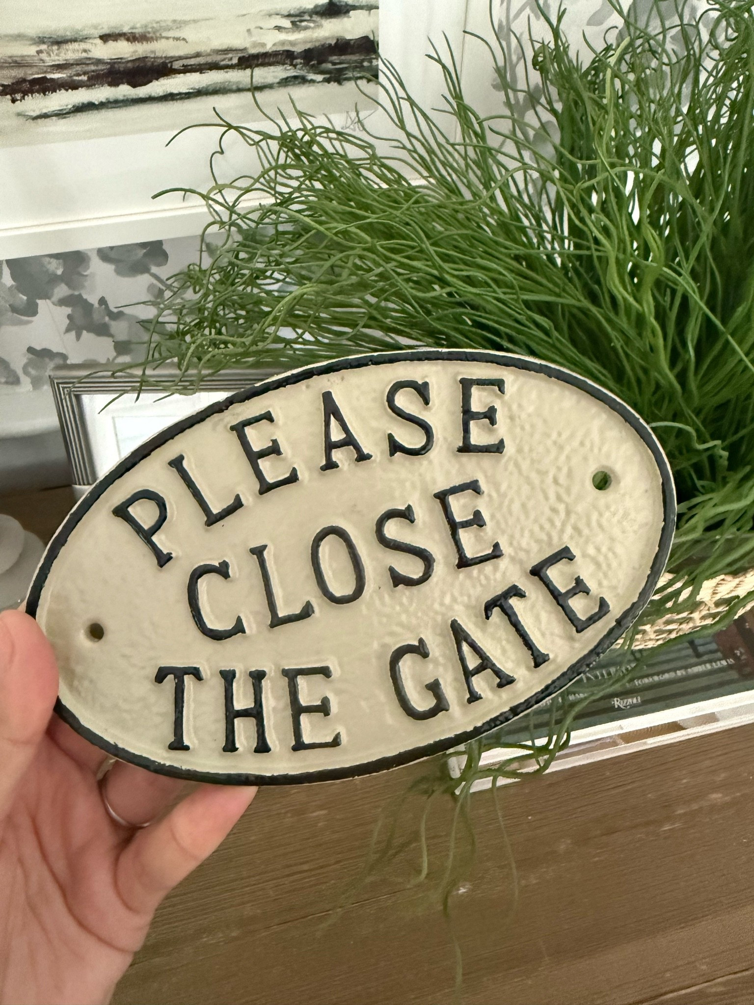 I ordered these custom signs for our back gate because people keep leaving the gates open! You can customize the text and choose any color you like. Not a bad price and the quality is great!

#LTKdayinmylife #LTKHome #LTKSeasonal
