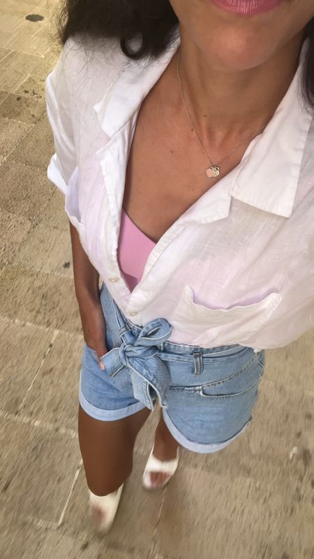 Cute summer vacation outfit 
A linen top is a must 
 

#LTKtravel #LTKsummer #LTKstyletip