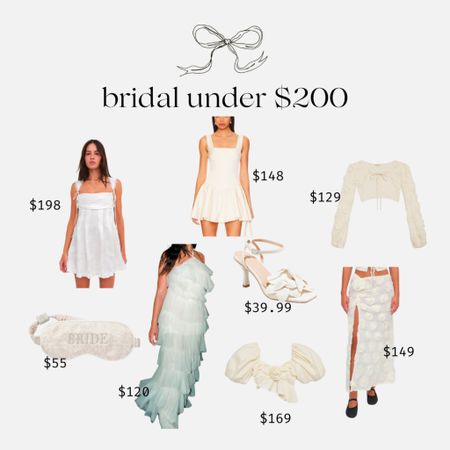 Bridal accessories and dresses for under $200 

#LTKfindsunder100 #LTKsalealert #LTKwedding