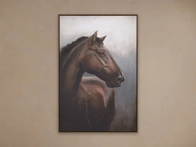 Lone Stallion Framed Print | Arhaus | Arhaus