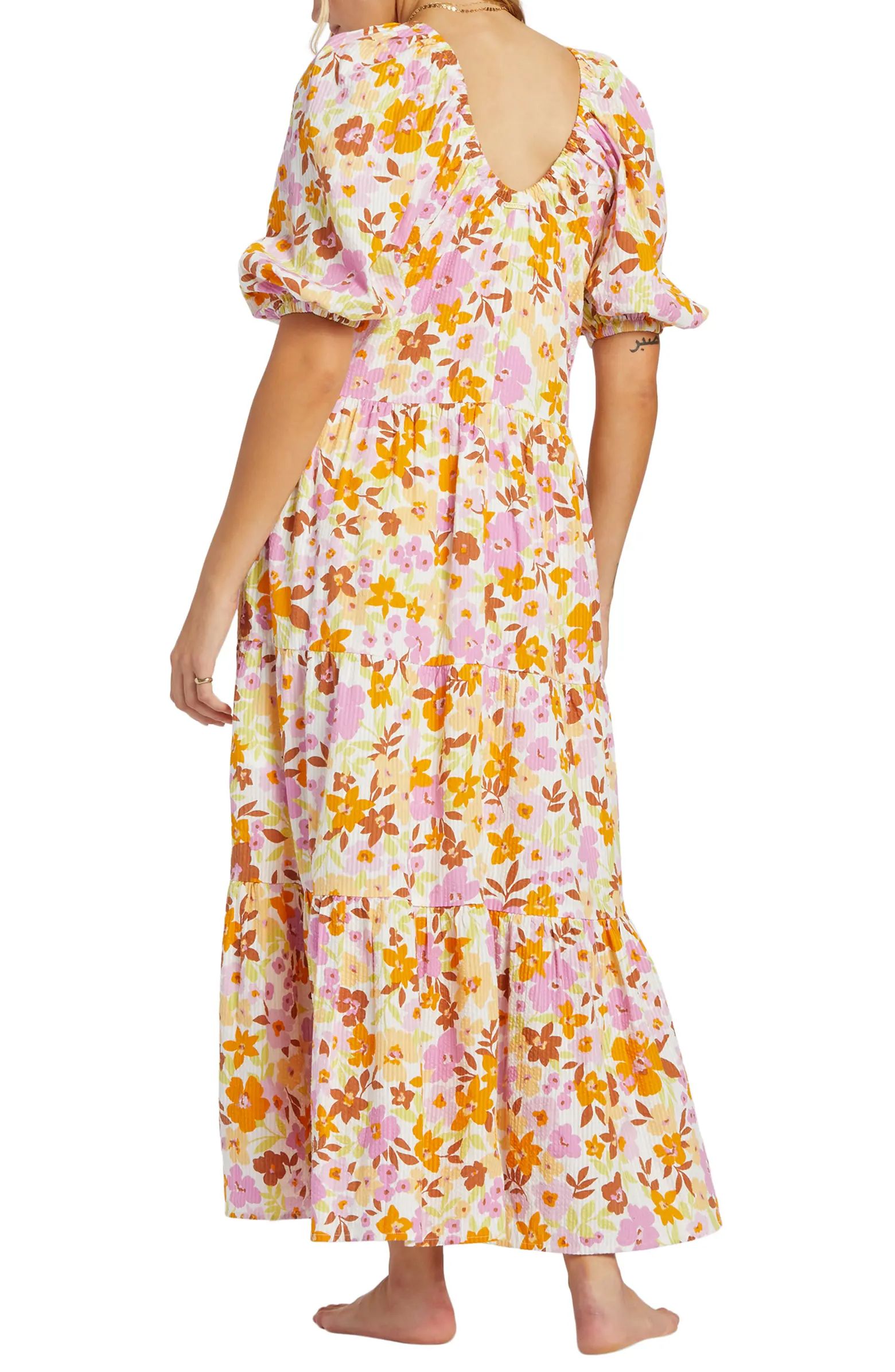 Endless Shore Floral Puff Sleeve Maxi Dress | Nordstrom