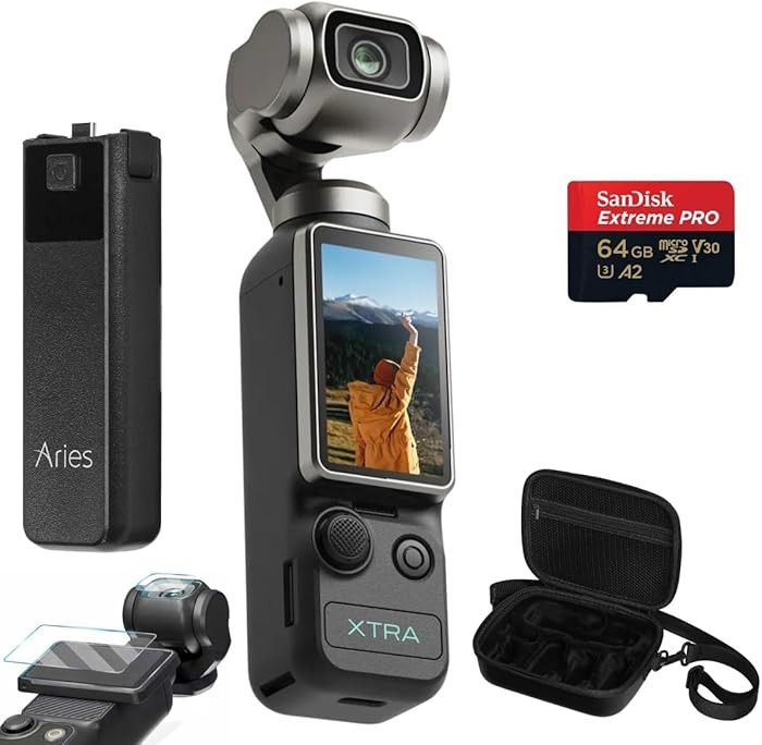 Xtra Muse 4K Action Camera Bundle with 64GB SanDisk Extreme microSD Card, Aries 4000mAh External ... | Amazon (US)