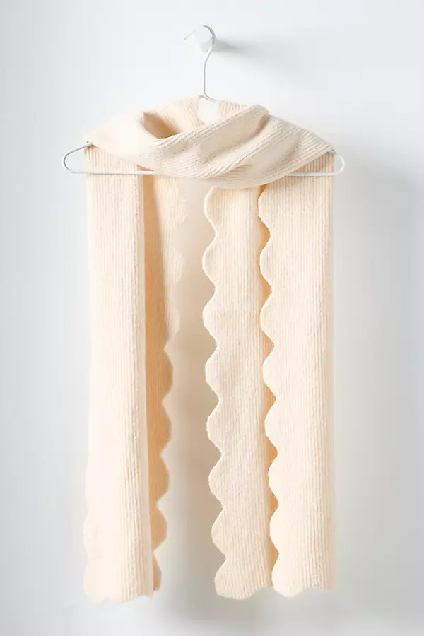 Maeve Scallop-Edge Scarf | Anthropologie (US)