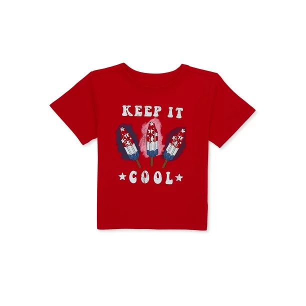 WAY TO CELEBRATE! Americana Toddler Graphic T-Shirt, Sizes 12M-5T | Walmart (US)