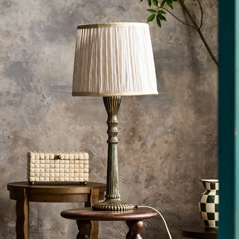 Mabel Fluted Candlestick Table Lamp | GreenRow