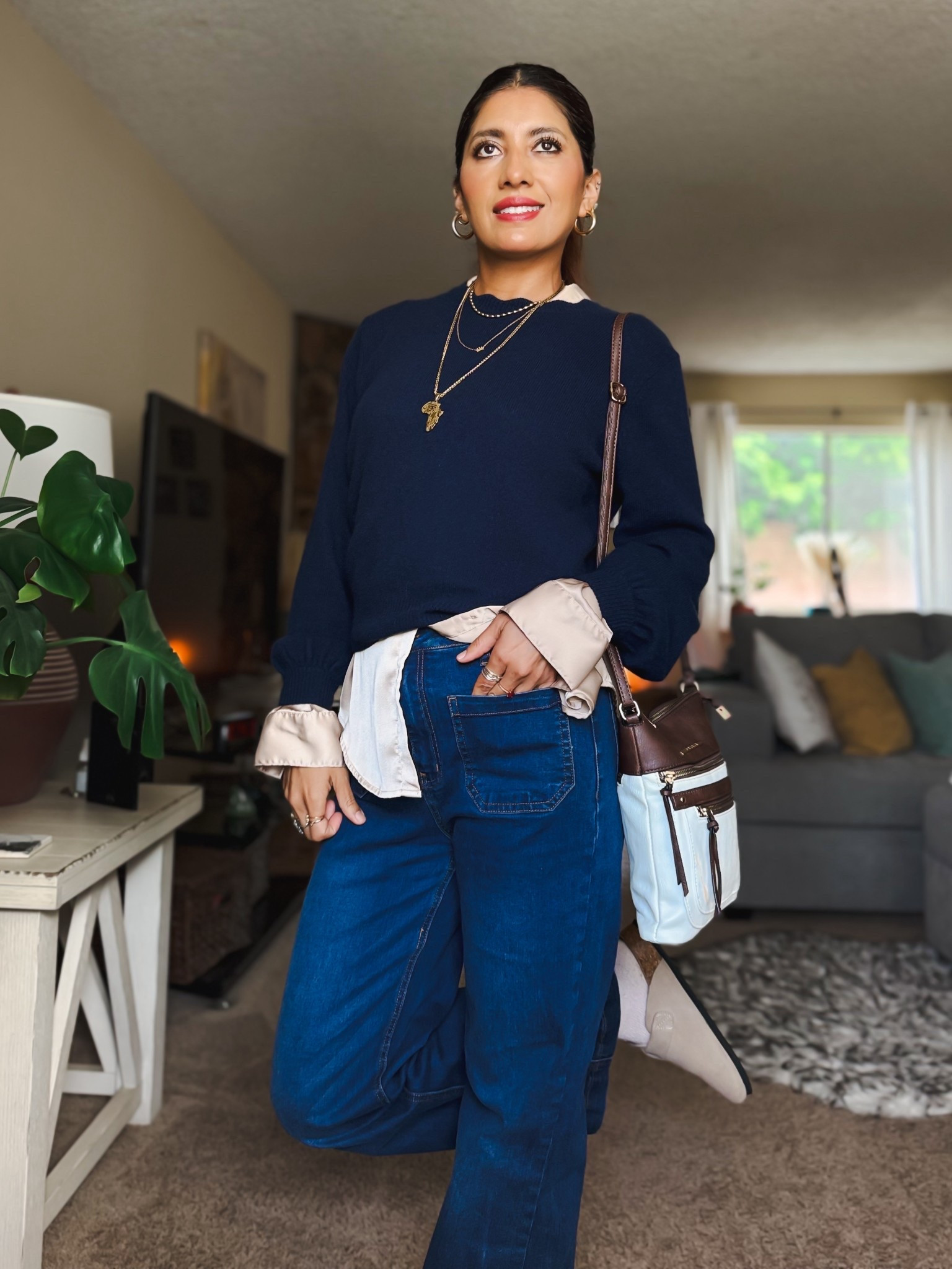Obsessed with these new Trovata pieces 🤍 The luxury cashmere sweater paired with the oversized boyfriend button-down is the perfect elevated everyday combo. Easy to dress up or down—I styled mine casually with jeans, clogs, and a chic crossbody bag for an effortless, polished look. Timeless, cozy, and so versatile—these are staples you’ll wear on repeat.
Size XS

Trovata outfit, cashmere sweater women, oversized boyfriend shirt, button down shirt women, elevated casual outfit, chic everyday style, classic capsule wardrobe, neutral outfit ideas, dress up or down outfit, fall wardrobe staples, cozy luxury style, casual chic outfit, jeans outfit women, clogs outfit, crossbody bag outfit, effortless style, timeless fashion, minimal style outfit, everyday wear women

#LTKPlusSize #LTKootd #LTKTall