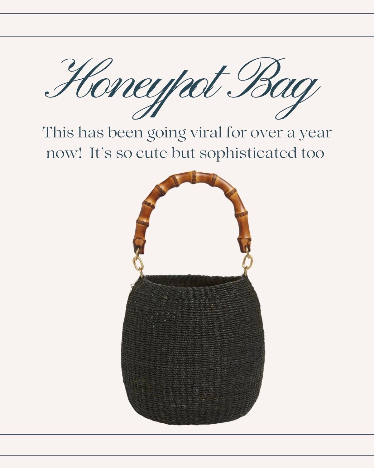 Sweet as honey… this honeypot bag is absolutely darling and eye catching. s

#LTKOver40 #LTKMidsize #LTKSeasonal