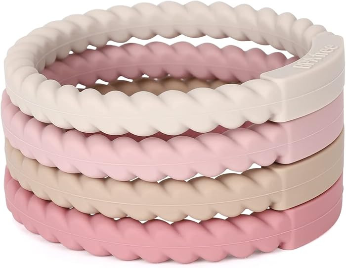 Socub Silicone Baby Teether Toy, 4 Pack BPA Free Soft Silicone Teether Bracelets for 3+Month Babi... | Amazon (US)