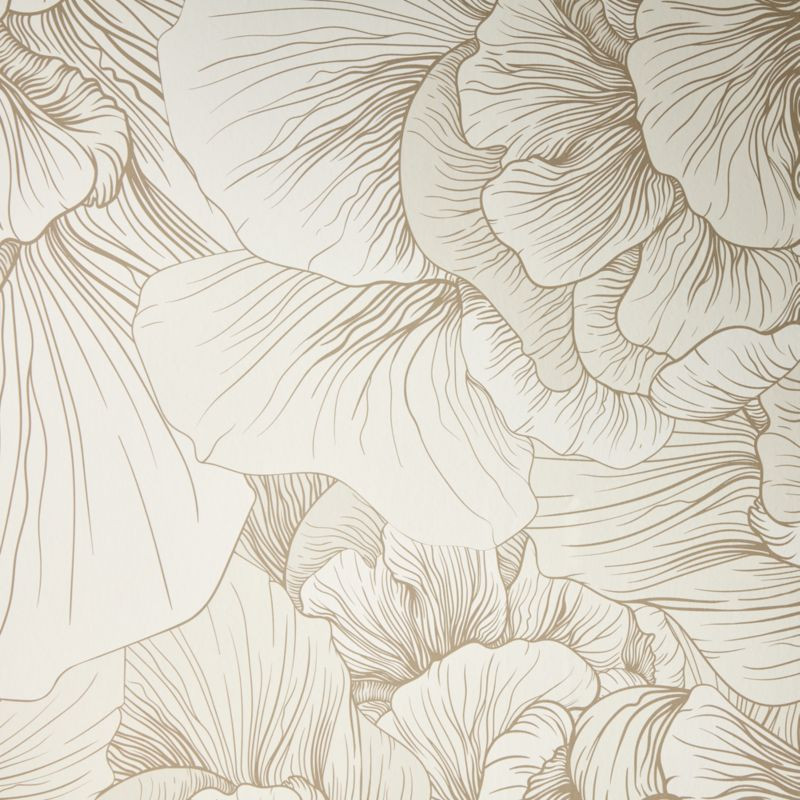 Venation Ivory Floral Wallpaper + Reviews | CB2 | CB2