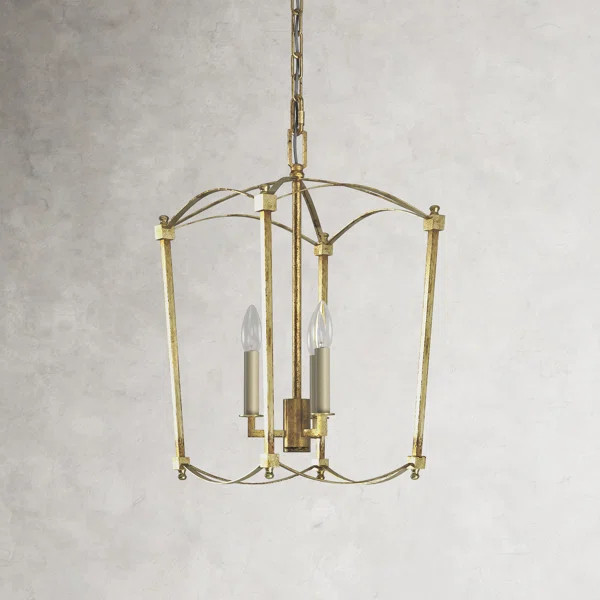 Gwendolyn 3 - Light Lantern Geometric Chandelier | Wayfair North America