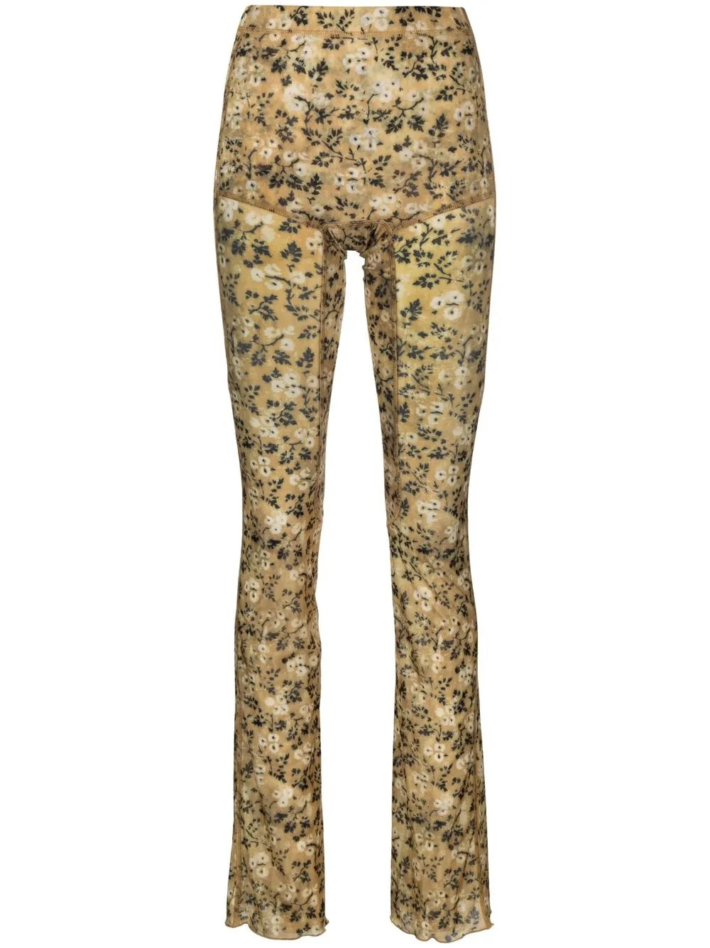 KNWLS Wall Flower semi-sheer Trousers - Farfetch | Farfetch Global