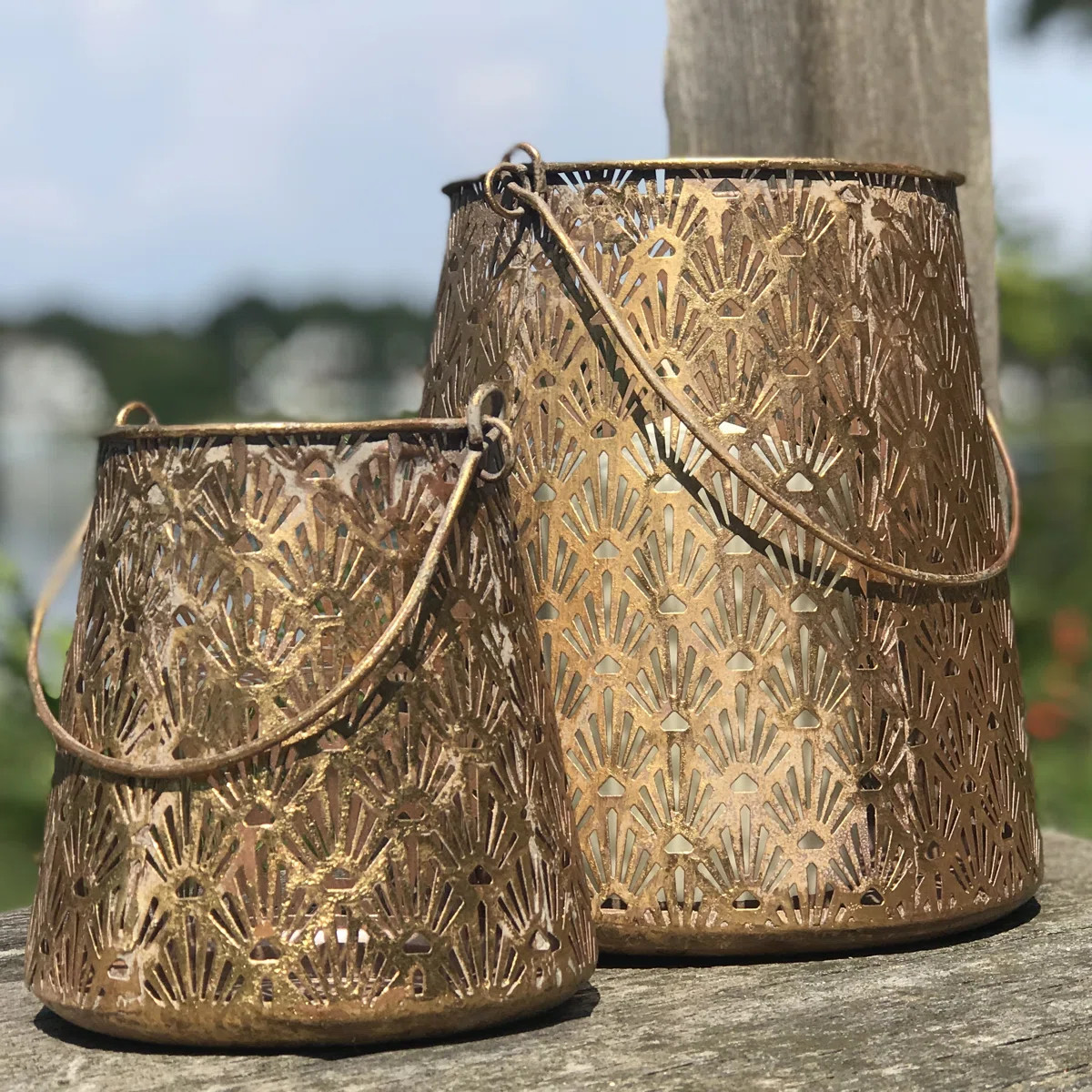Grand Tour Golden Candle Lanterns | Wayfair North America