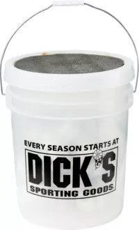DICK'S Sporting Goods Bucket of 24 Synthetic Baseballs | Dick's Sporting Goods