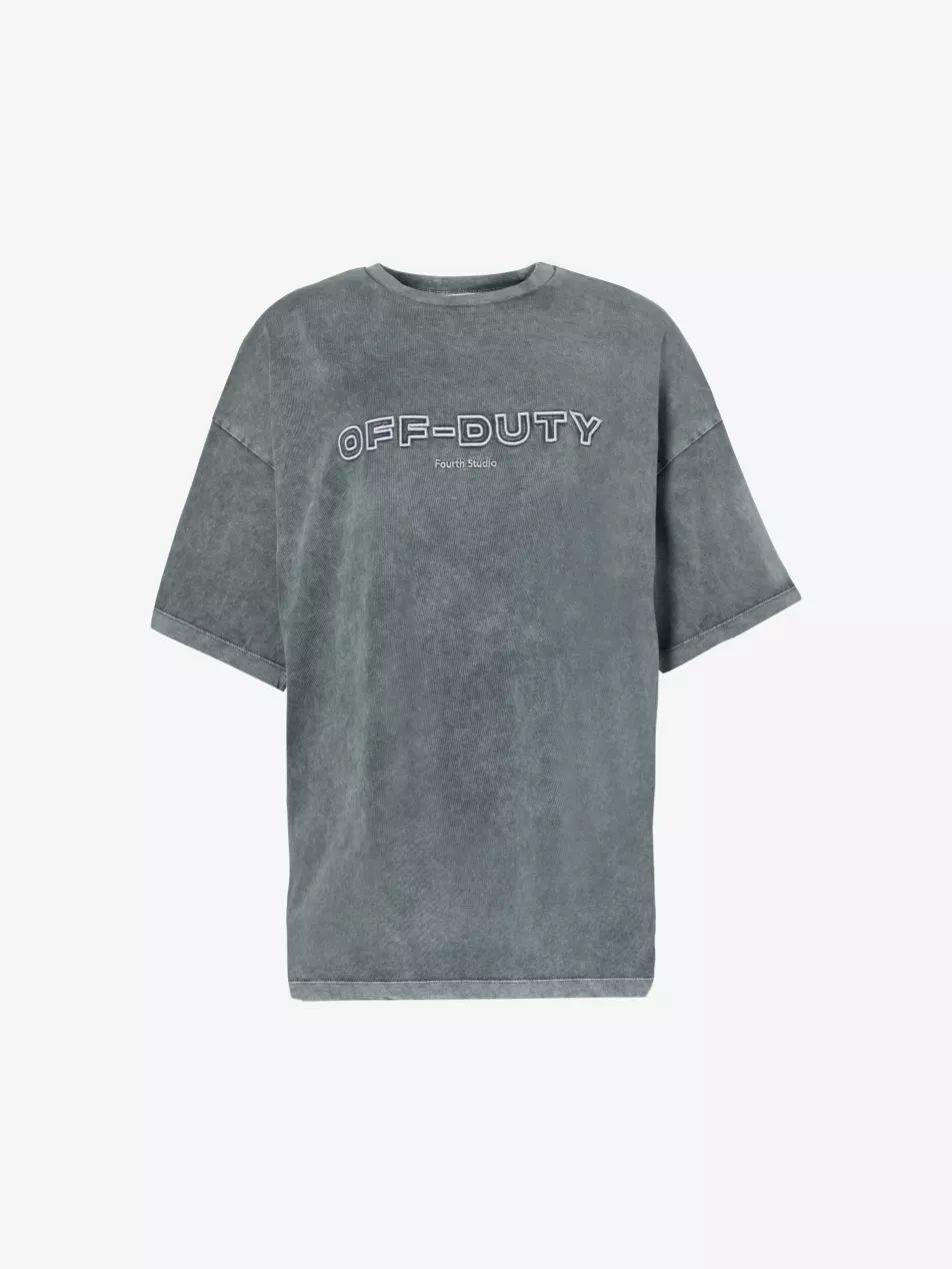 Ophelia brand-print cotton-jersey T-shirt | Selfridges