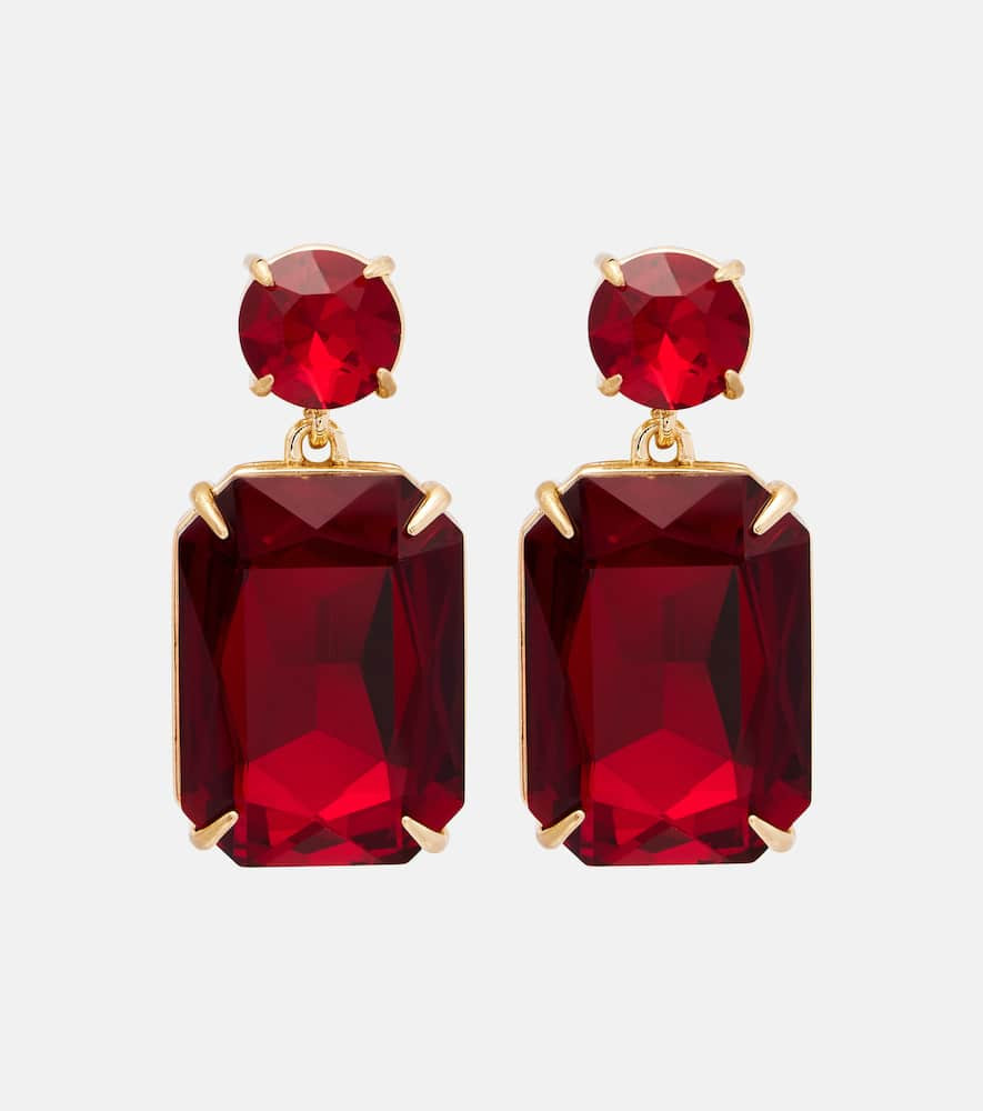 Carolina Herrera Embellished drop earrings | Mytheresa (UK)