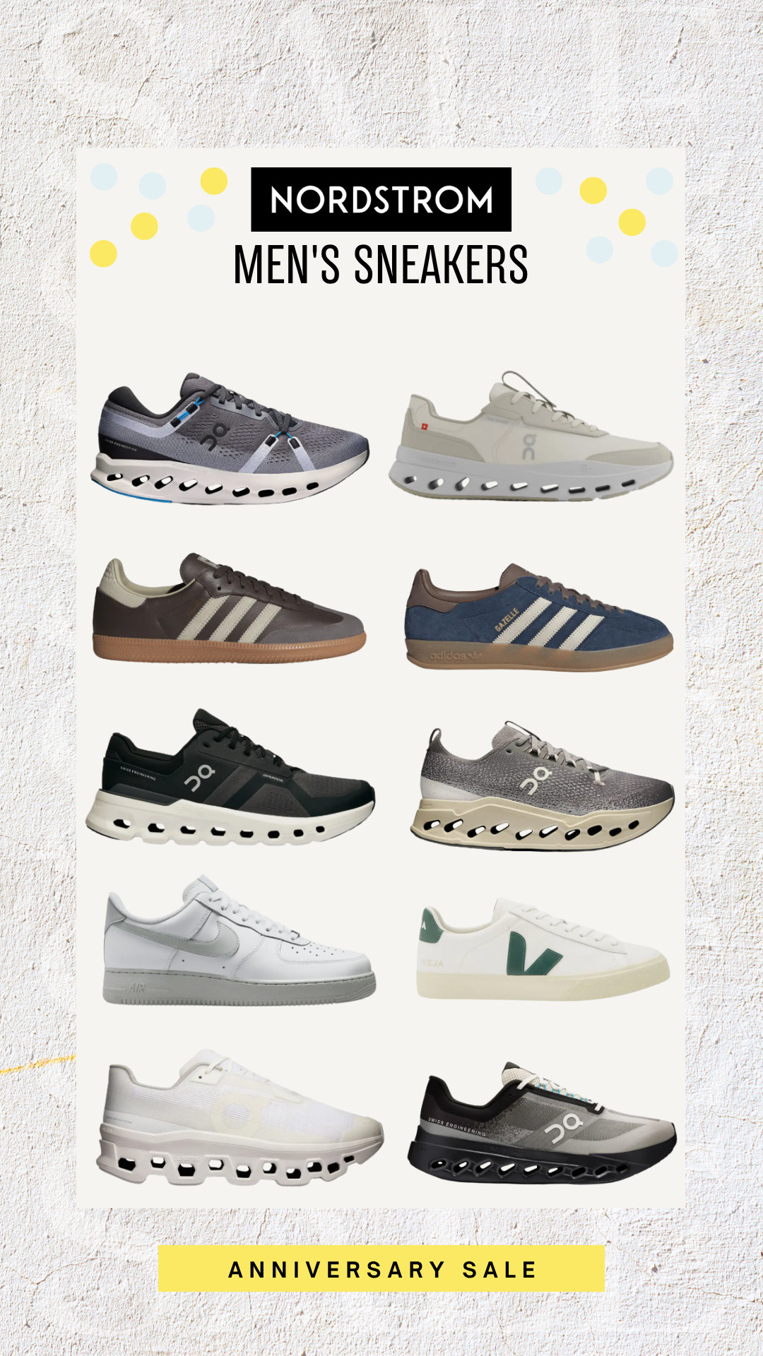 Upgrade his everyday style with top men's sneakers from the Nordstrom Anniversary Sale, featuring comfort, performance, and timeless designs.

nsale, men's casual sneakers, comfortable walking shoes, everyday men's footwear, athletic lifestyle shoes, casual weekend style, men's sneakers, running shoes, casual shoes, Nordstrom Anniversary Sale, men's fashion

#LTKSaleAlert #LTKMens