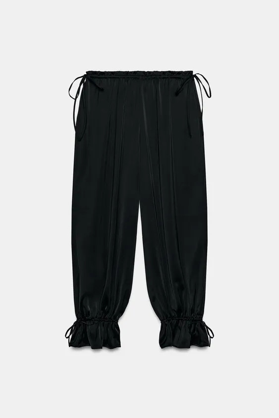 TIED BLOOMER PANTS | Zara US
