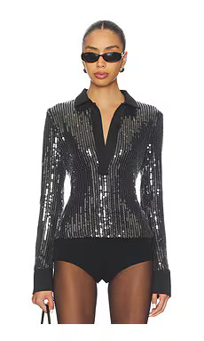 superdown Geraldine Top in Black from Revolve.com | Revolve Clothing (Global)