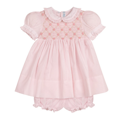 Girls Dainty Smocked Floral Dress | Feltman Brothers