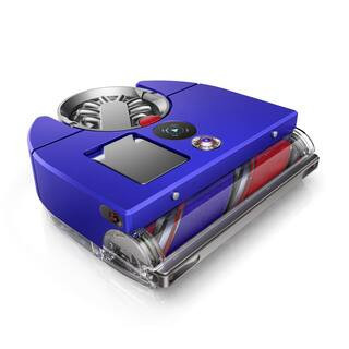 360-Volt is Nav 12.6 in. Robotic Vacuum with Smart Navigation in Blue | The Home Depot