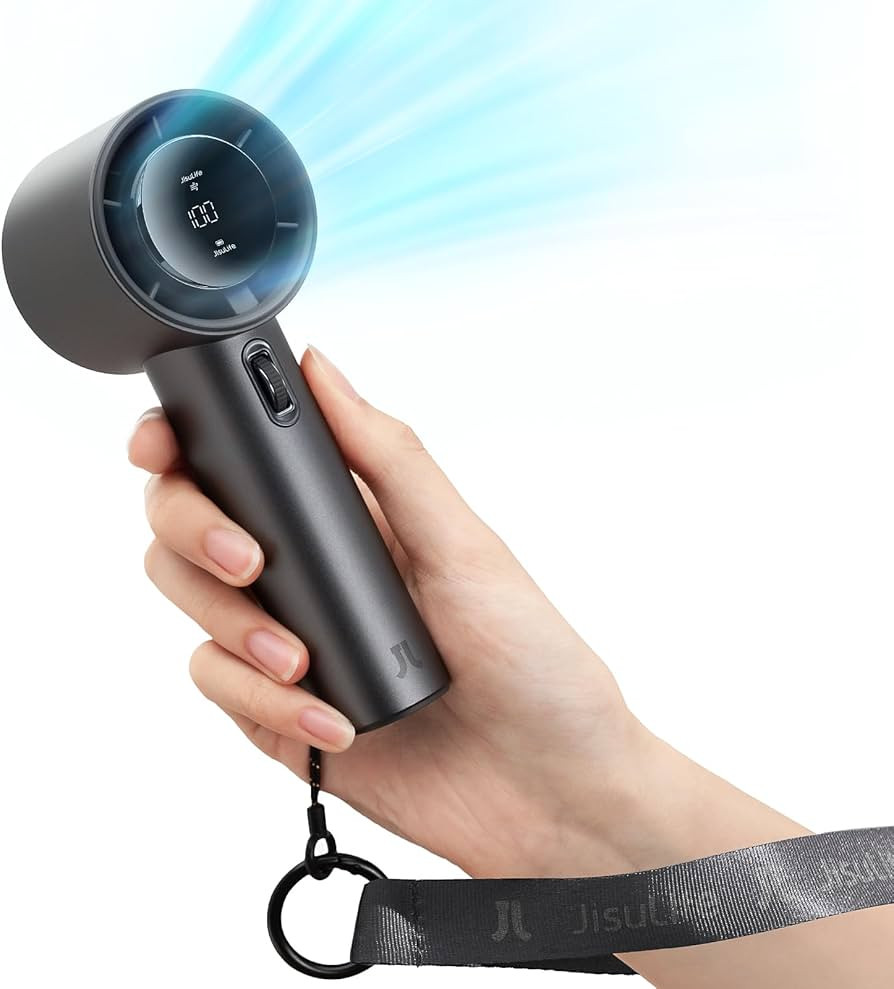 JISULIFE Handheld Fan Pro Series - Extreme Cooling Output: 1-100 Speed Scroll Wheel, Metal Body, ... | Amazon (US)