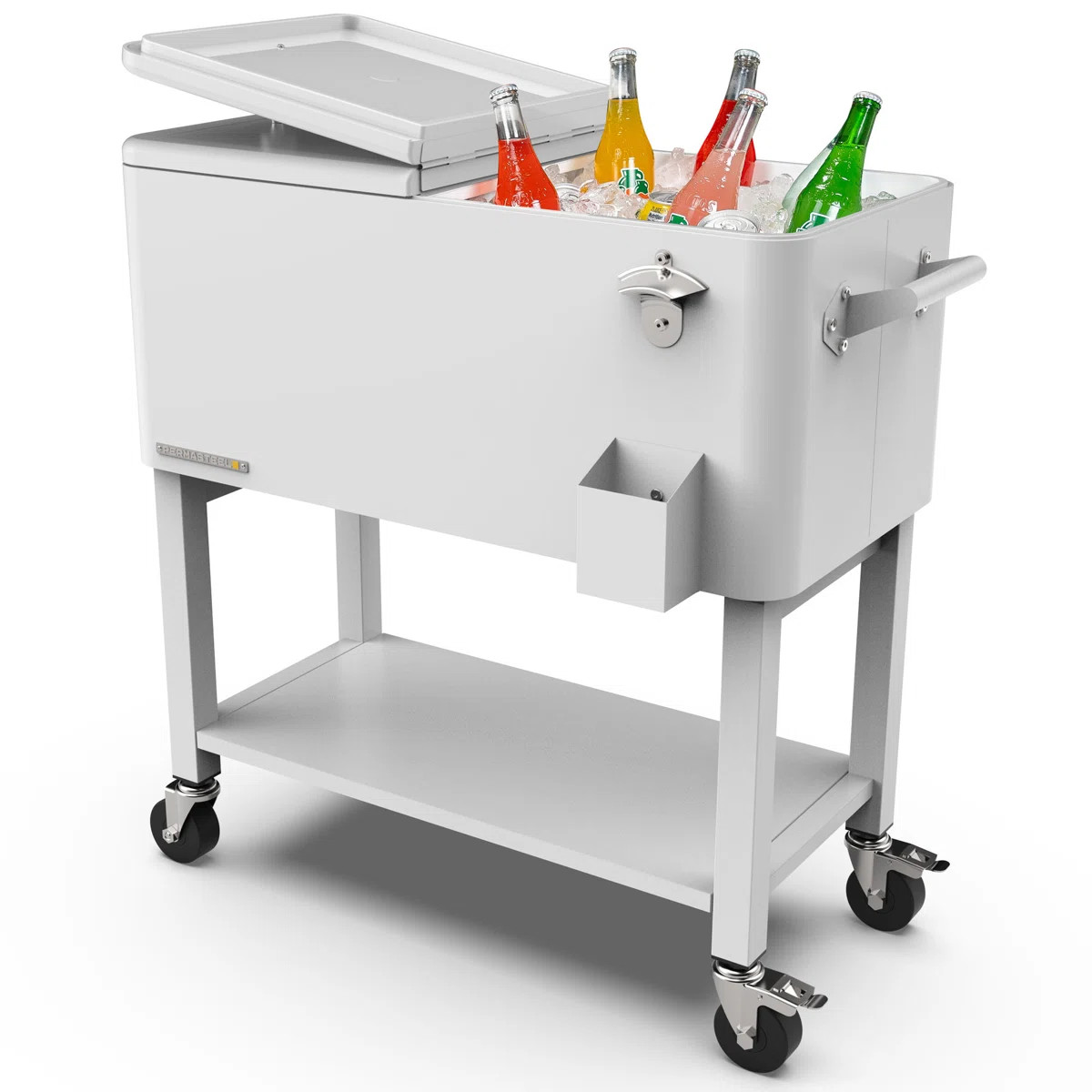 Permasteel Party Cooler With Divider And Removable Basin, Spacious 80-Qt Capacity, Chills 36Hrs, ... | Wayfair North America