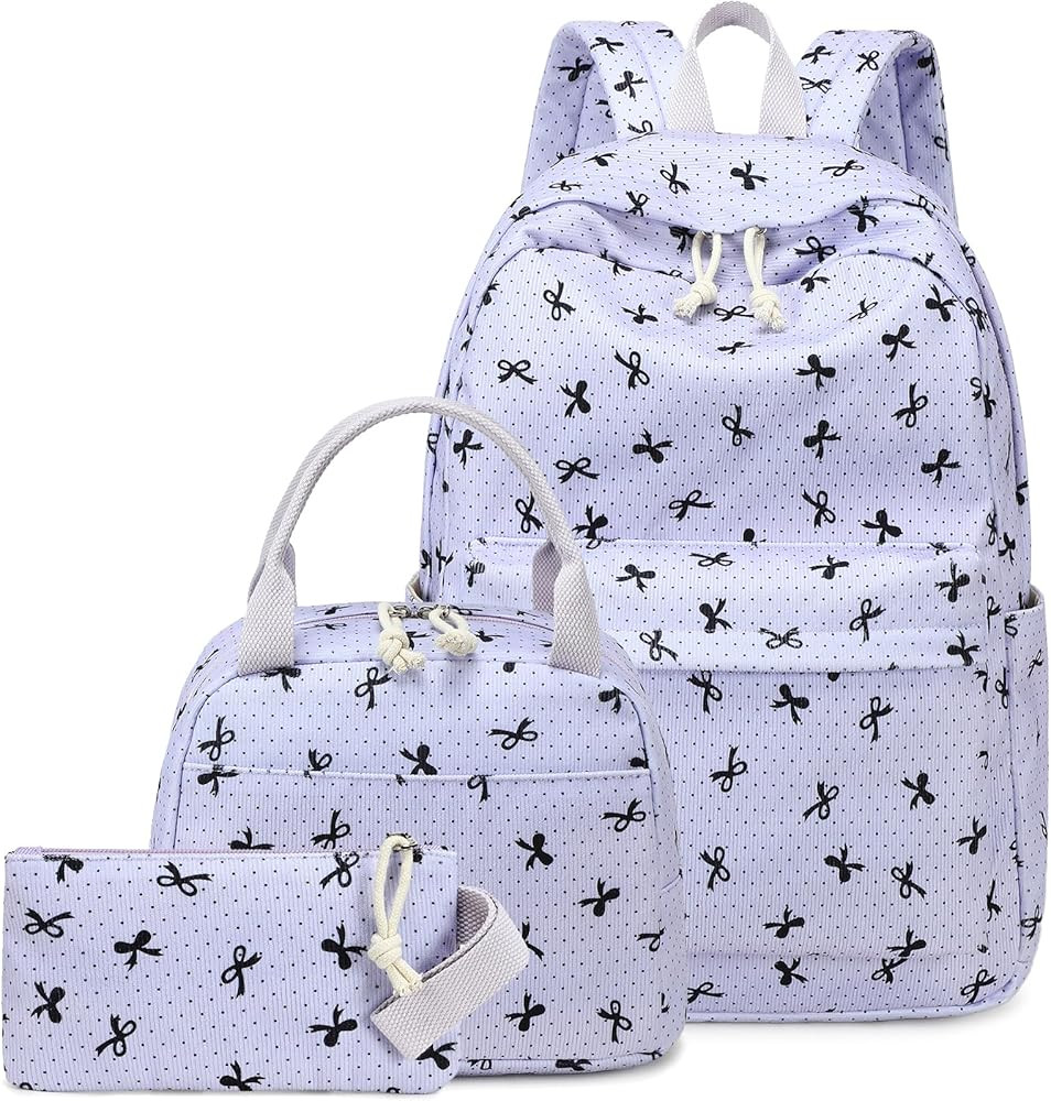 LEDAOU School Bag Backpack Set for Girls Teen Backpack | Amazon (US)