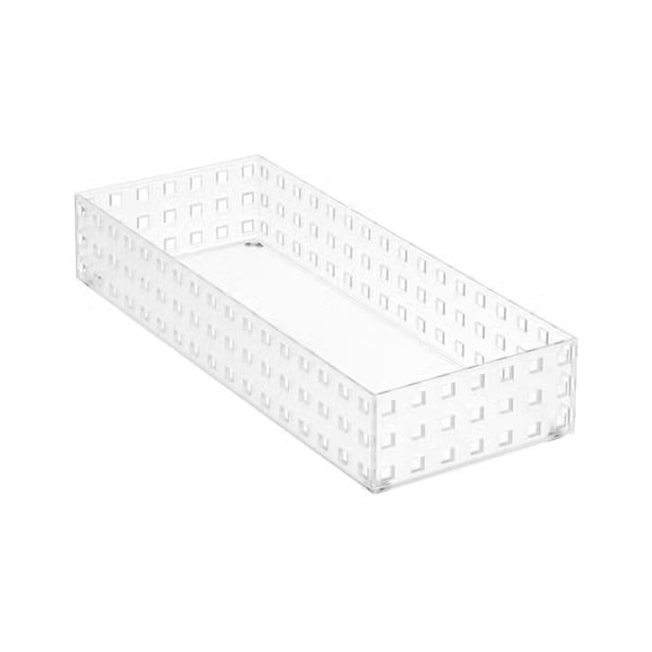 like-it Bricks 13-3/4" Medium Short Bin Translucent | The Container Store