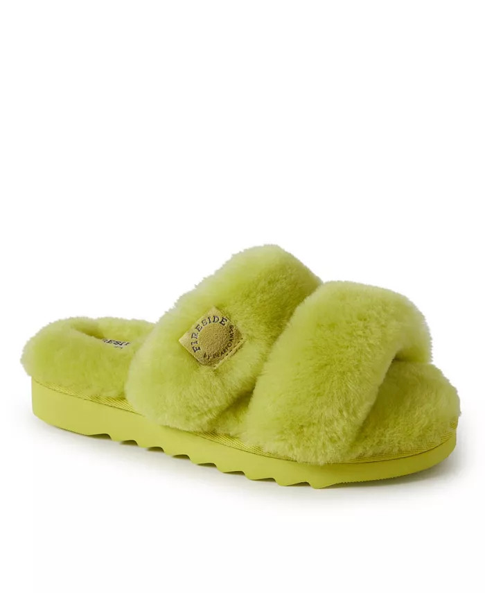 Women's Benalla Shearling Double Band Slides with Sawtooth Outsole | Macys (US)