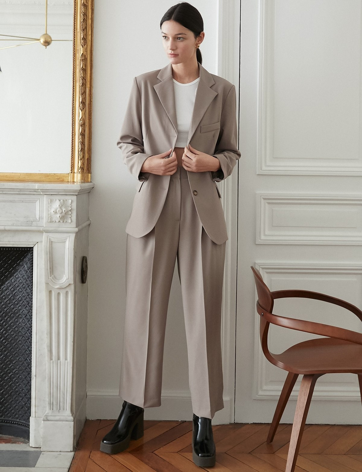 Grey Suit Blazer | Pixie Market