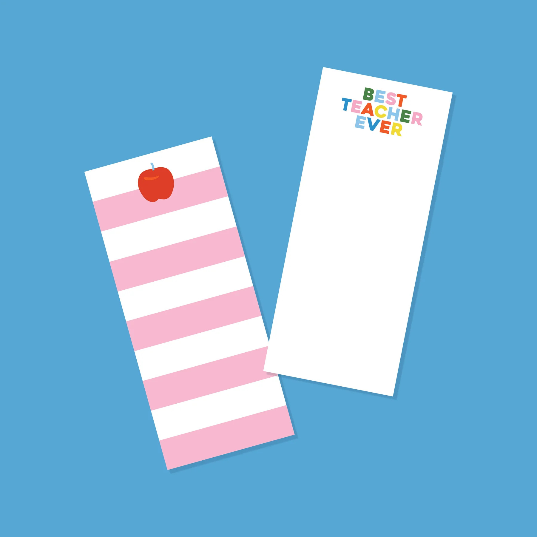 School Supplies Teacher Tall & Skinny Notepads | Joy Creative Shop