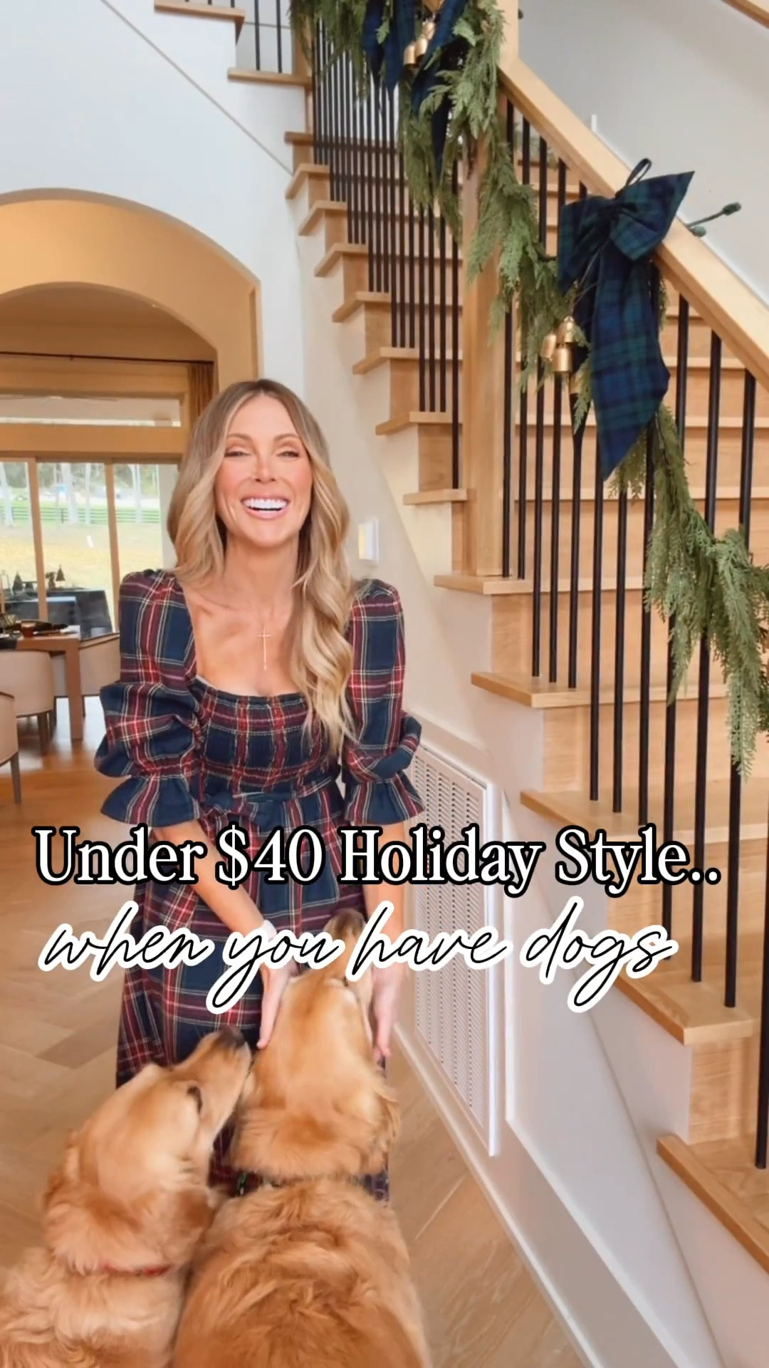 Festive holiday looks under 40. While my dog’s quietly judge the effort.@Cupshe #cupshepartner #cupshe 

#LTKSeasonal #LTKStyleTip #LTKFindsUnder50