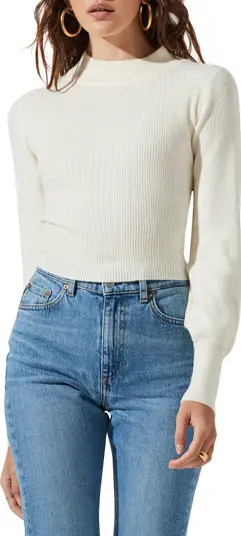 ASTR the Label Tie Back Mock Neck Sweater | Nordstrom | Nordstrom