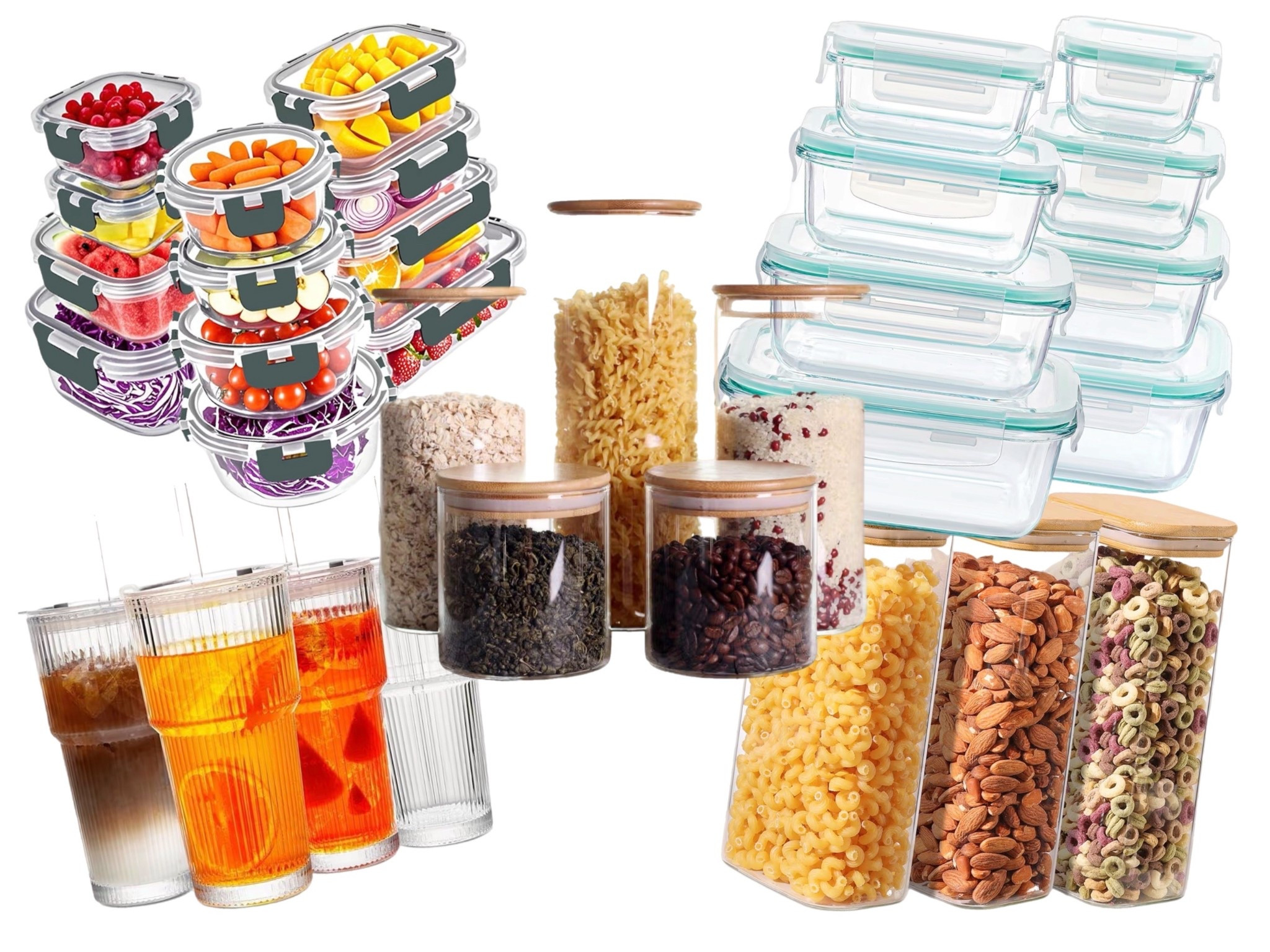 Glass Tupperware, storage containers and cups - great swamps to start getting rid of plastic in the kitchen! 

#LTKmomlife #LTKfoodie #LTKdayinmylife