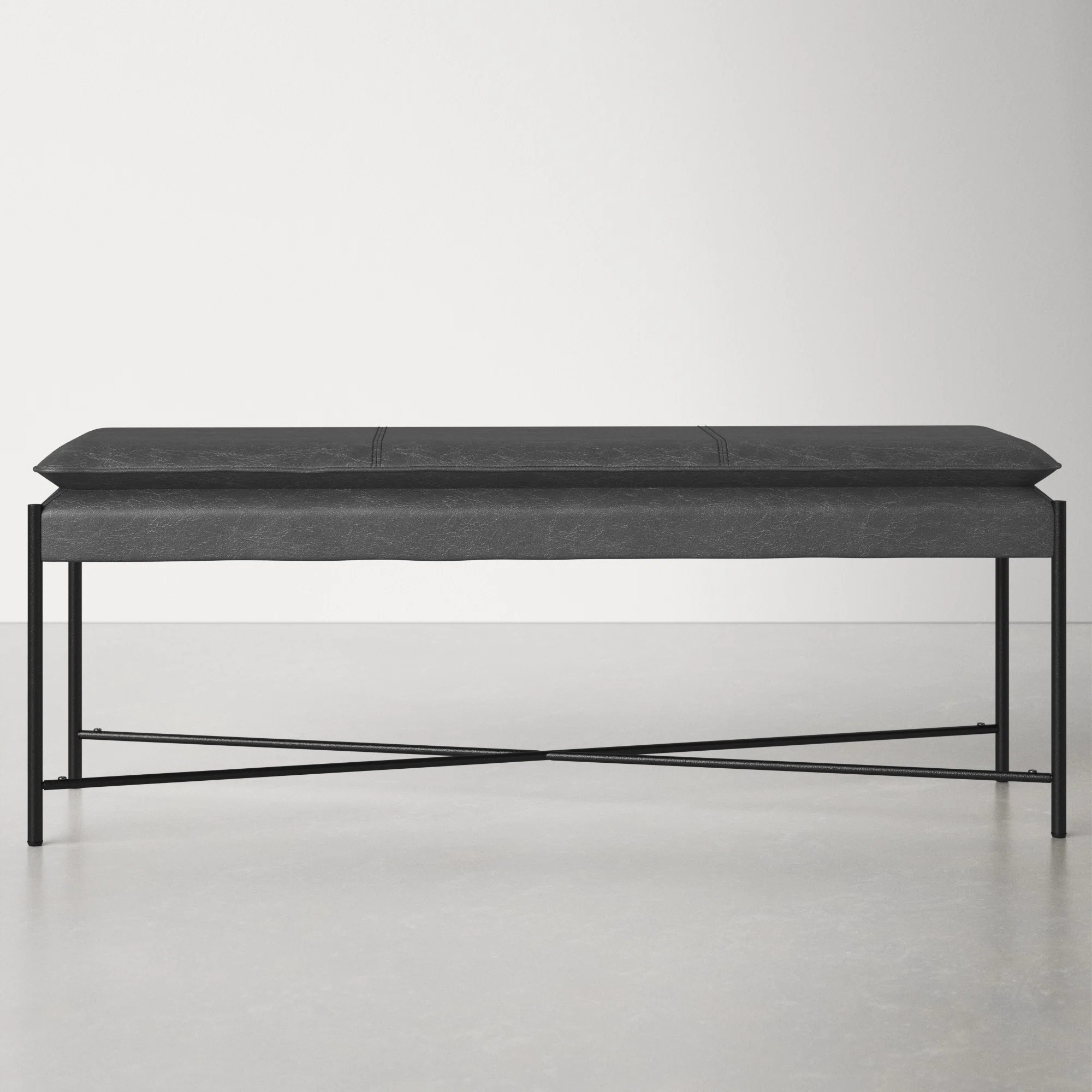 AllModern Braylon 50" Vegan Leather Bench & Reviews | Wayfair | Wayfair North America