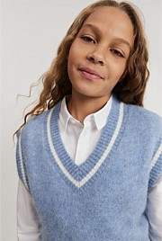 Teen Fluffy Knit Vest | Country Road